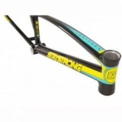 Marque Cadre Staystrong® For Life V2 - Noir/Jaune -Équipements BMX Enfant Soldes cadre stay strong for life v2 black yellow teal 2