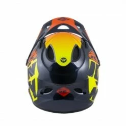 Marque Casque Kenny Down Hill Graphic - ORANGE -Équipements BMX Enfant Soldes casque down hill graphic orange 2