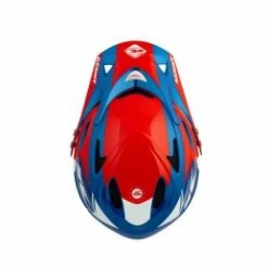 Marque Casque Intégral Kenny® Down Hill - Rouge/Bleu -Équipements BMX Enfant Soldes casque downhill red blue 2