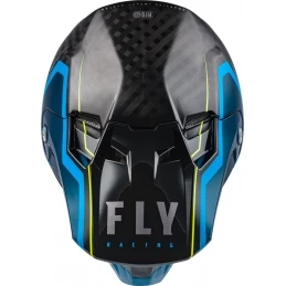 Marque Casque Intégral Fly® Formula Carbon Axon Noir/Bleu/Jaune 4 Marque Casque Intégral Fly® Formula Carbon Axon Noir/Bleu/Jaune – Image 4