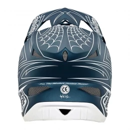 Marque Casque Intégral Troy Lee Design® D3 Fiberlite Spiderstripe - Bleu 3 Marque Casque Intégral Troy Lee Design® D3 Fiberlite Spiderstripe - Bleu – Image 3