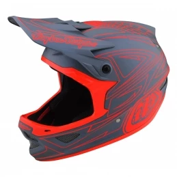 Marque Casque Intégral Troy Lee Design® D3 Fiberlite Spidertripe - Gris/Rouge 1 Marque Casque Intégral Troy Lee Design® D3 Fiberlite Spidertripe - Gris/Rouge