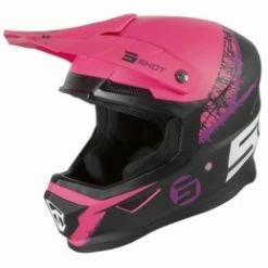 Marque Casque Intégral Shot® Furious Storm - Noir/Rose