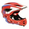 Marque Casque BMX/DH Kiddi Moto® IKON Rouge/Bleu/Blanc