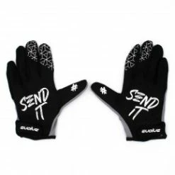 Marque Gants BMX Evolve® Send It - Gris/Noir -Équipements BMX Enfant Soldes gants evolve send it grey black 2
