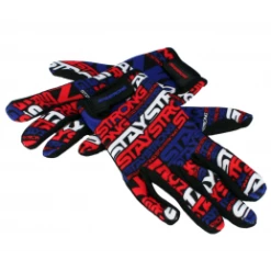 Marque Gants BMX Staystrong® Mash Up V3 - Rouge/Blanc/Bleu