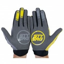 Équipements BMX Enfant Soldes -Équipements BMX Enfant Soldes gants stay strong opposite grey yellow 1