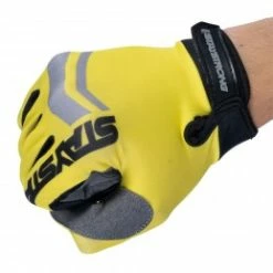 Marque Gants BMX Staystrong® Opposite - Gris/Jaune -Équipements BMX Enfant Soldes gants stay strong opposite grey yellow 3