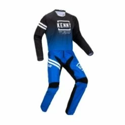 Marque Maillot Kenny® Elite KID - Noir/Bleu -Équipements BMX Enfant Soldes maillot elite enfant blue black 2