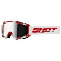 Marque Masque Shot® Iris Over - Blanc/Rouge 1 Marque Masque Shot® Iris Over - Blanc/Rouge